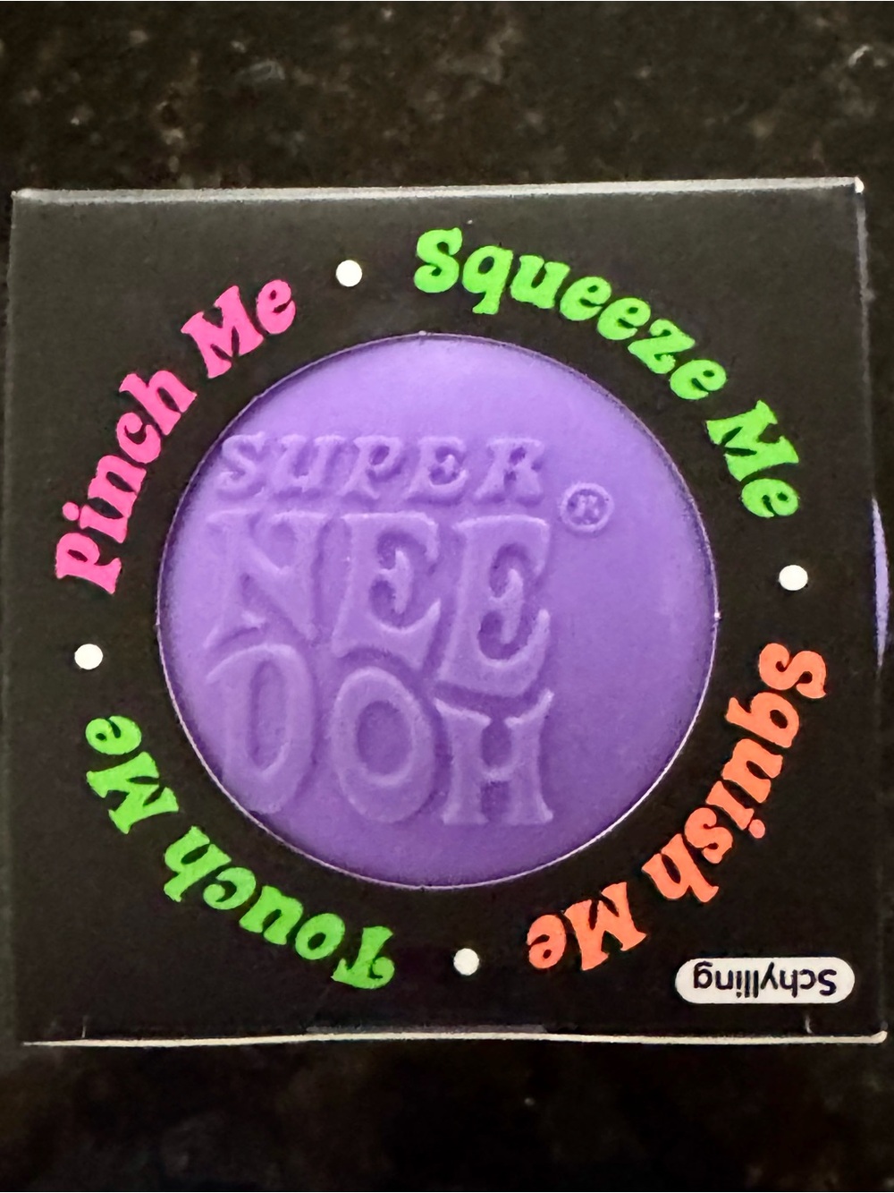 Schylling Super Nee Doh The Groovy Glob Kids  Squishy- Purple Jumbo Sized